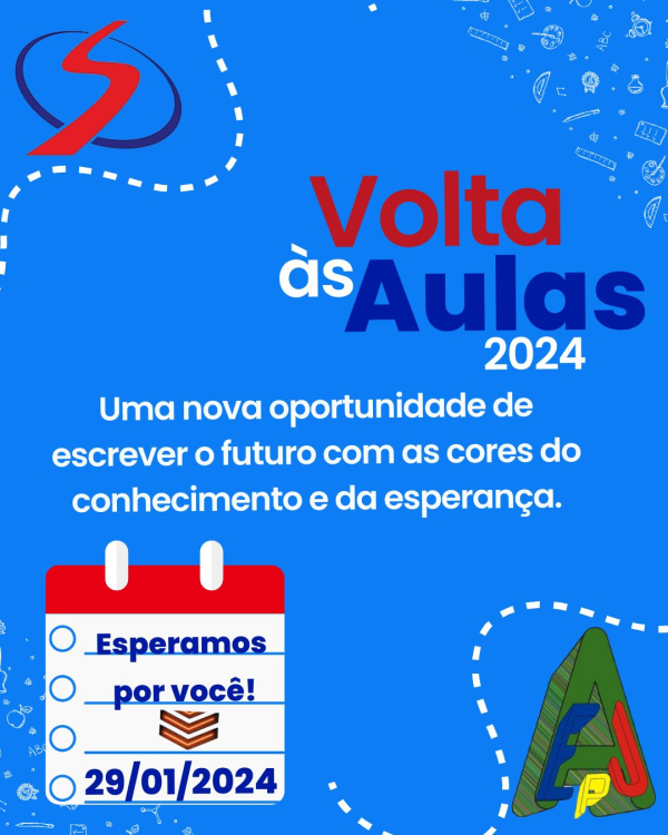 Esperamos vocês para um novo ano de descobertas!✨❤️ 29/01/2024 volta às aulas na Escola Pe. José de Anchieta.