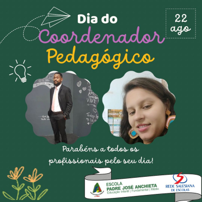 Feliz dia do Coordenador Pedagógico