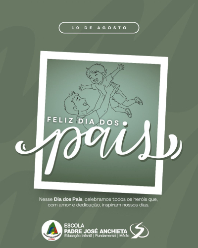 Feliz dia dos pais!