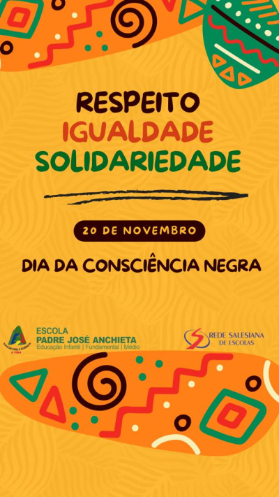 20 de novembro- Dia da Consciência Negra.