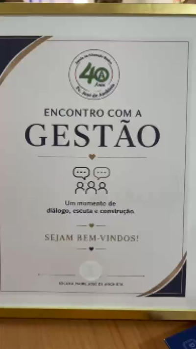 Encontro com a Gest&atilde;o 🤝