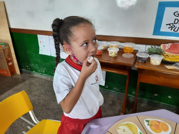 Giro das frutas - Atividade realizada junto com a professora de Inglês.