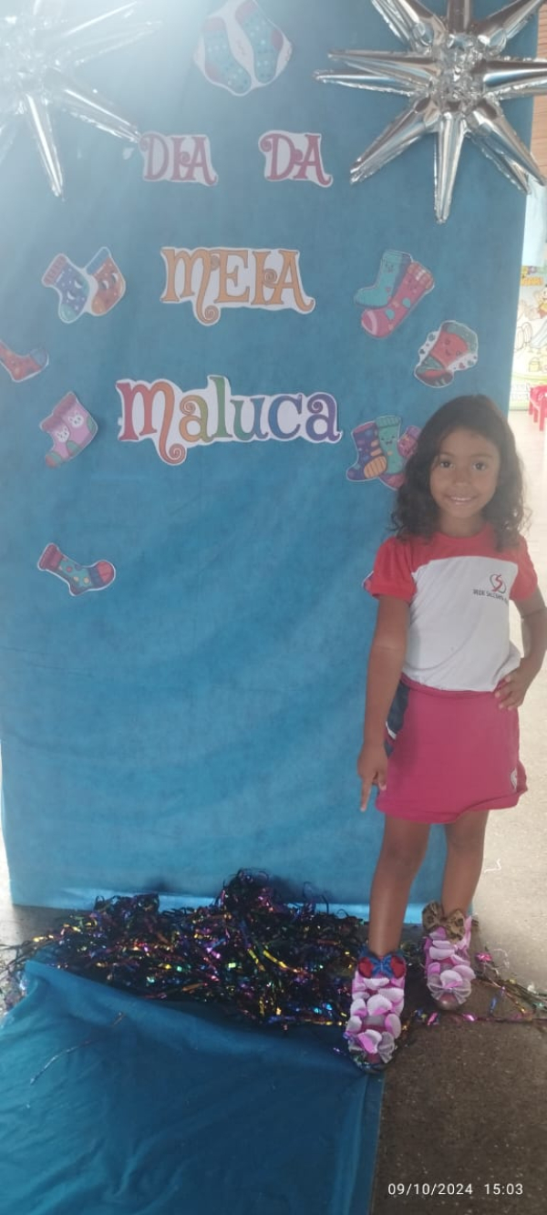 Semana das Crian&ccedil;as: desafio da meia maluca. ✨  N&iacute;vel II A.🥰