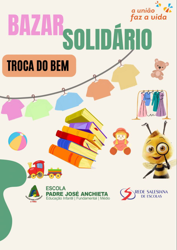 Bazar Solidário: Troca do bem 🧣🧢🪀🧸