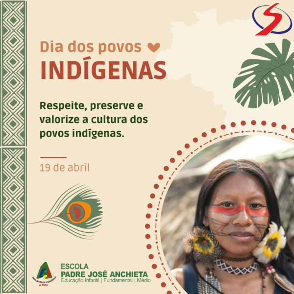 19 de abril, comemora-se o dia dos povos originários, com o objetivo celebrar a diversidade cultural dos povos indígenas do Brasil. ✨