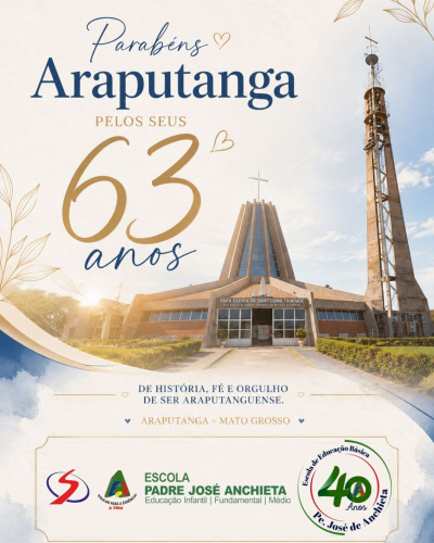 Hoje estivemos presentes no Ato C&iacute;vico em comemora&ccedil;&atilde;o aos 63 anos de Araputanga.