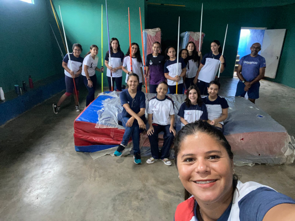 Aula prática de atletismo